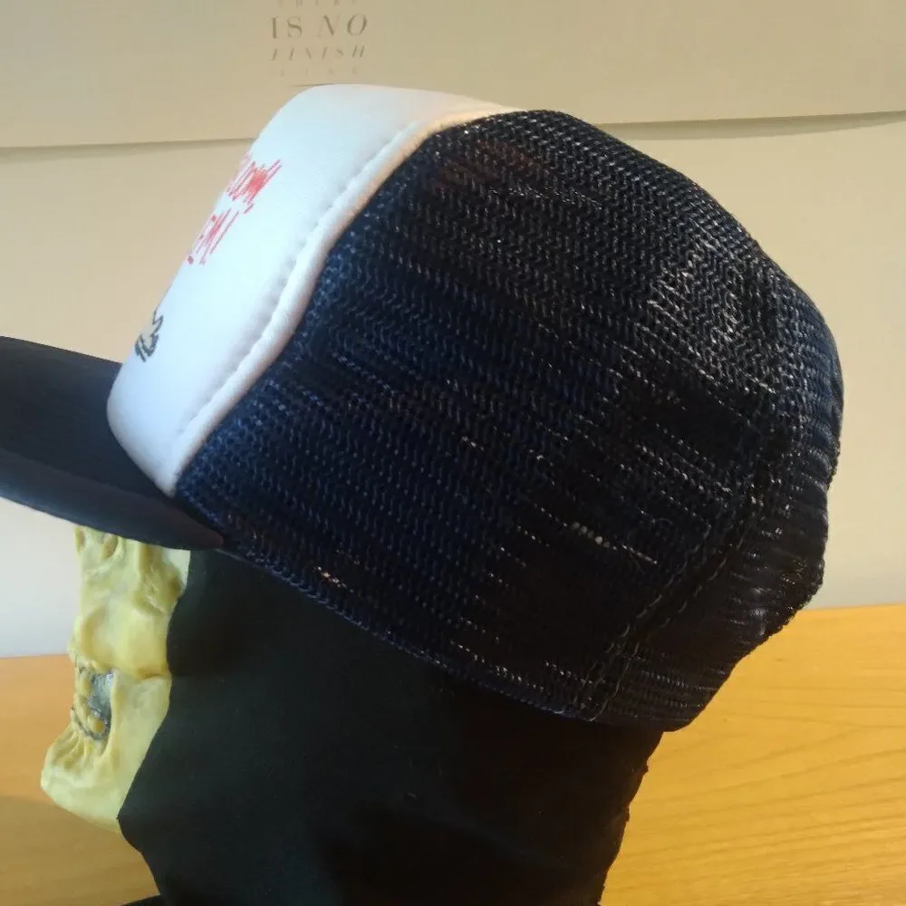 Vintage I Get Drunk Fall Down No Problem  Snap Back Trucker Hat